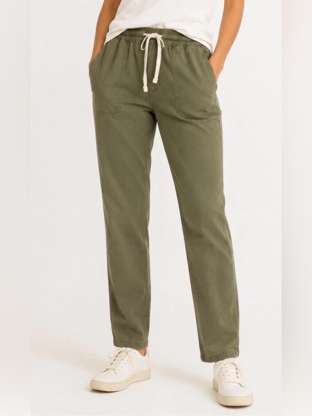 Marine Layer Olive Green Drawstring Pants Woman’s Size Medium Casual
